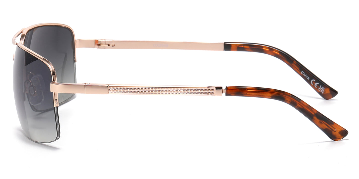OX 2848 - Men's Metal Rectangular Sunglasses