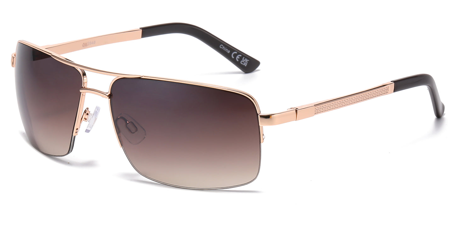 OX 2848 - Men's Metal Rectangular Sunglasses
