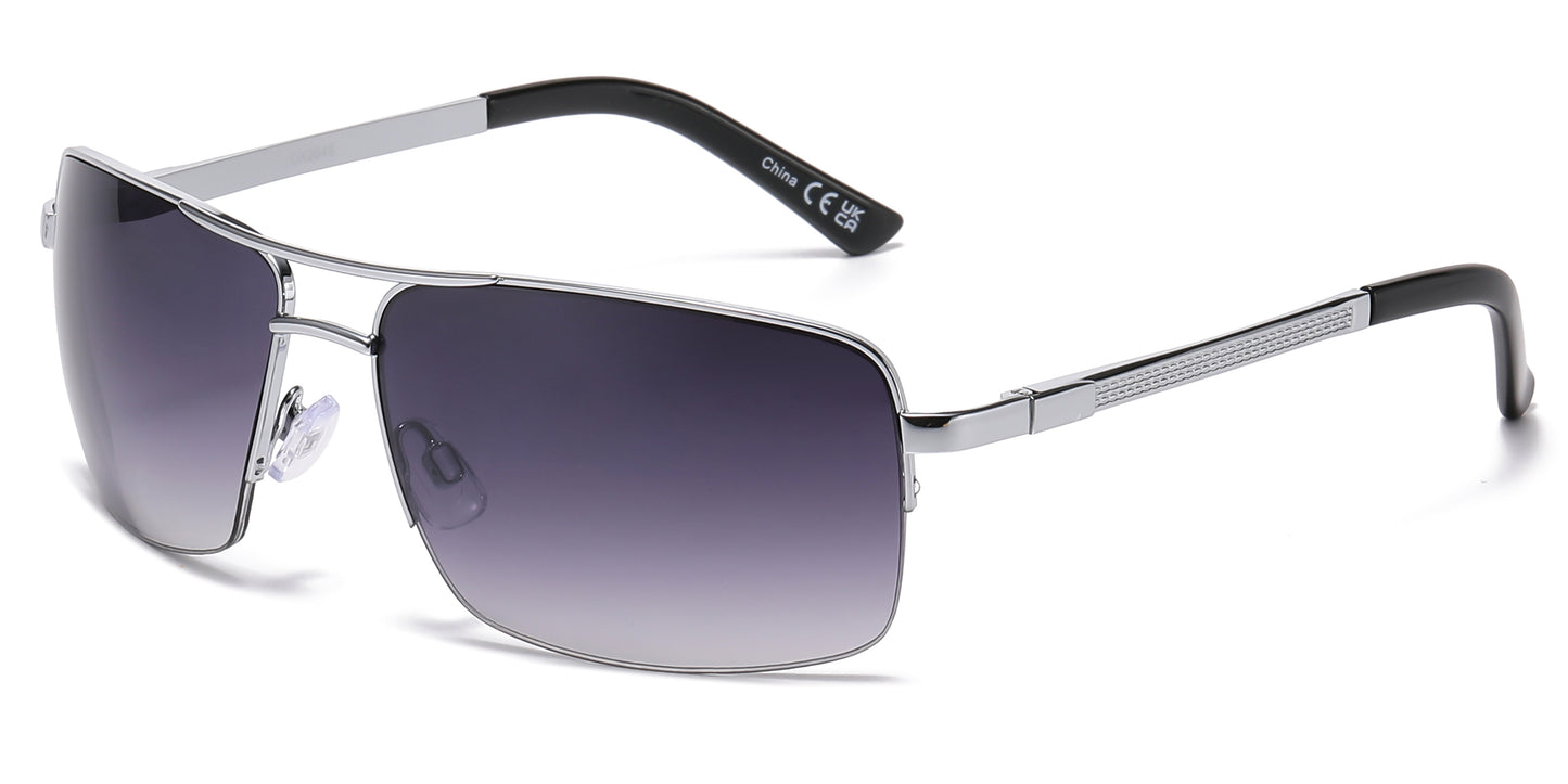 OX 2848 - Men's Metal Rectangular Sunglasses