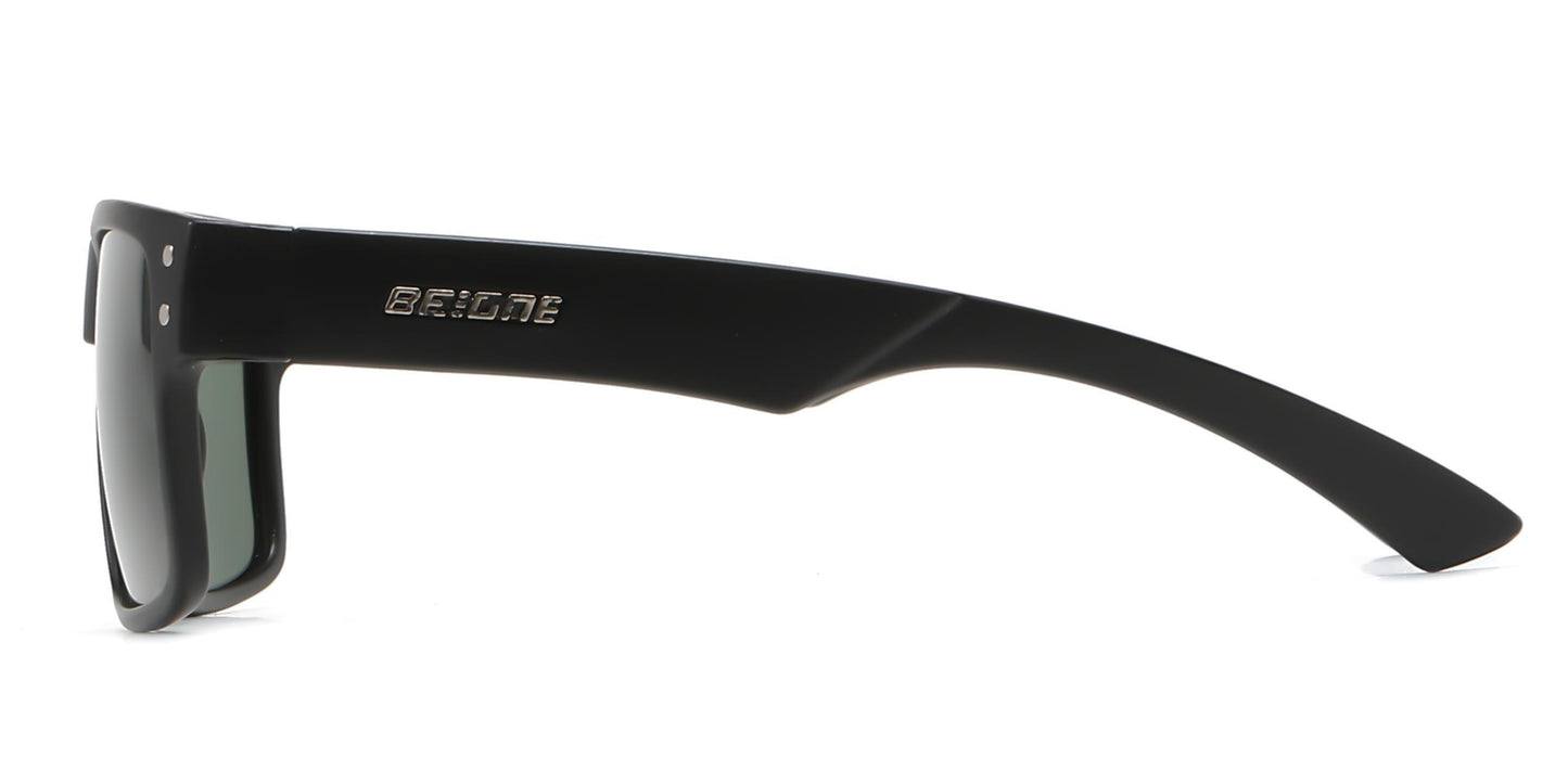 PL 3003 - Junior Rectangular Horn Rimmed Polarized Sunglasses with Studs