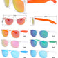 PL 3001 - Polarized Junior Classic Horn Rimmed Clear Frame Sunglasses