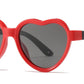PL 3014 - Polarized Kids TR90 Rubber Heart Shape Sunglasses