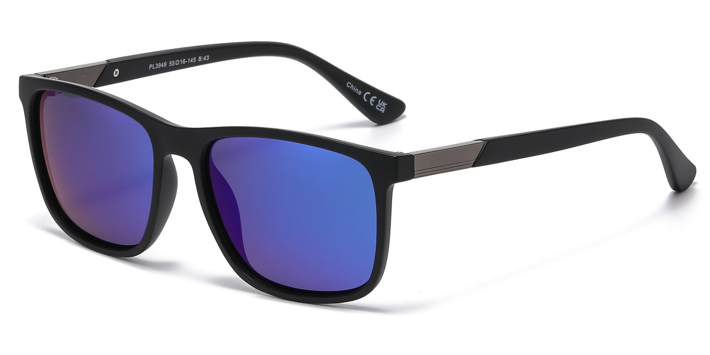 PL 3949 - Polarized Sports Rectangular Sunglasses for Men