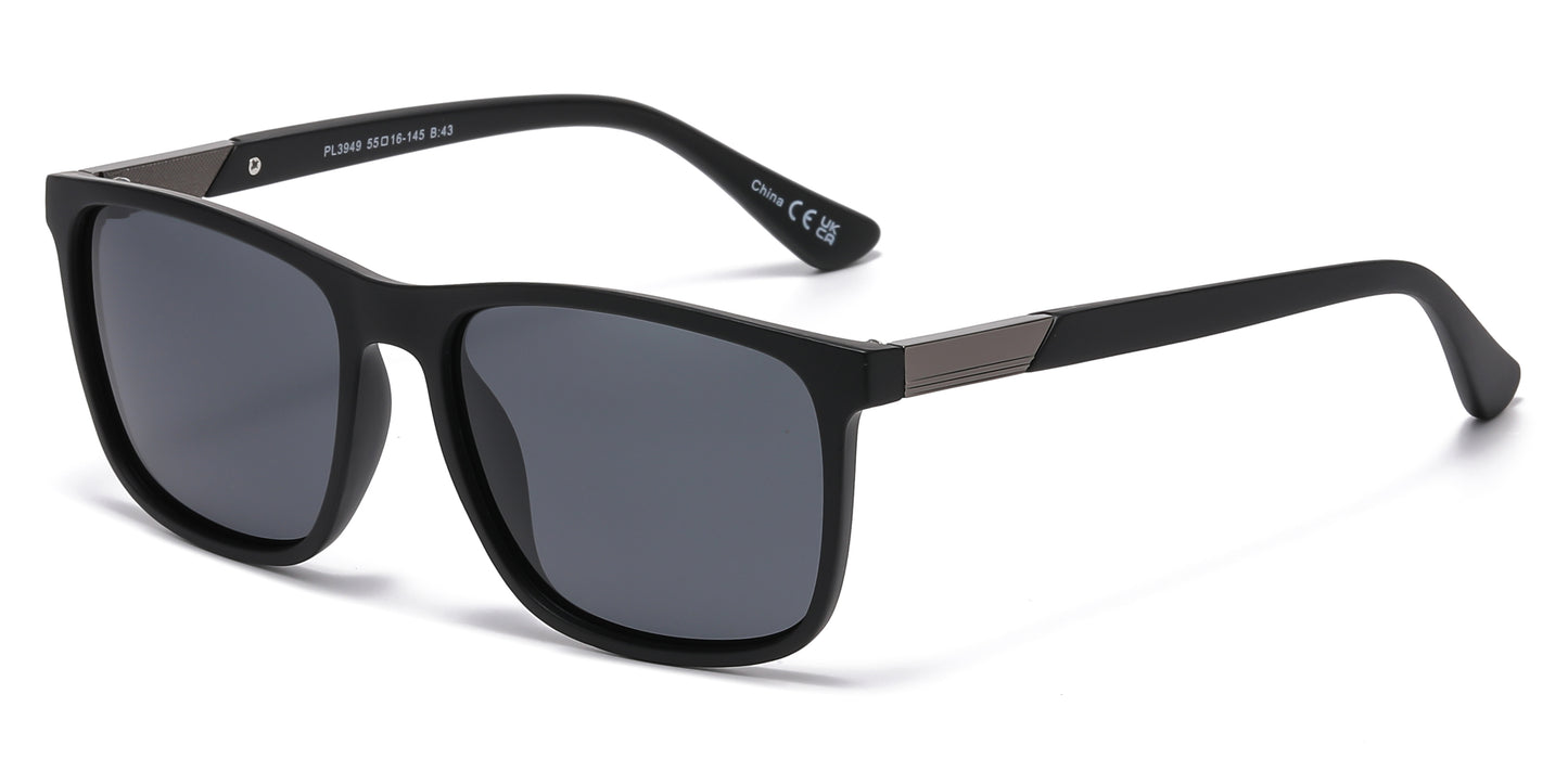 PL 3949 - Polarized Sports Rectangular Sunglasses for Men