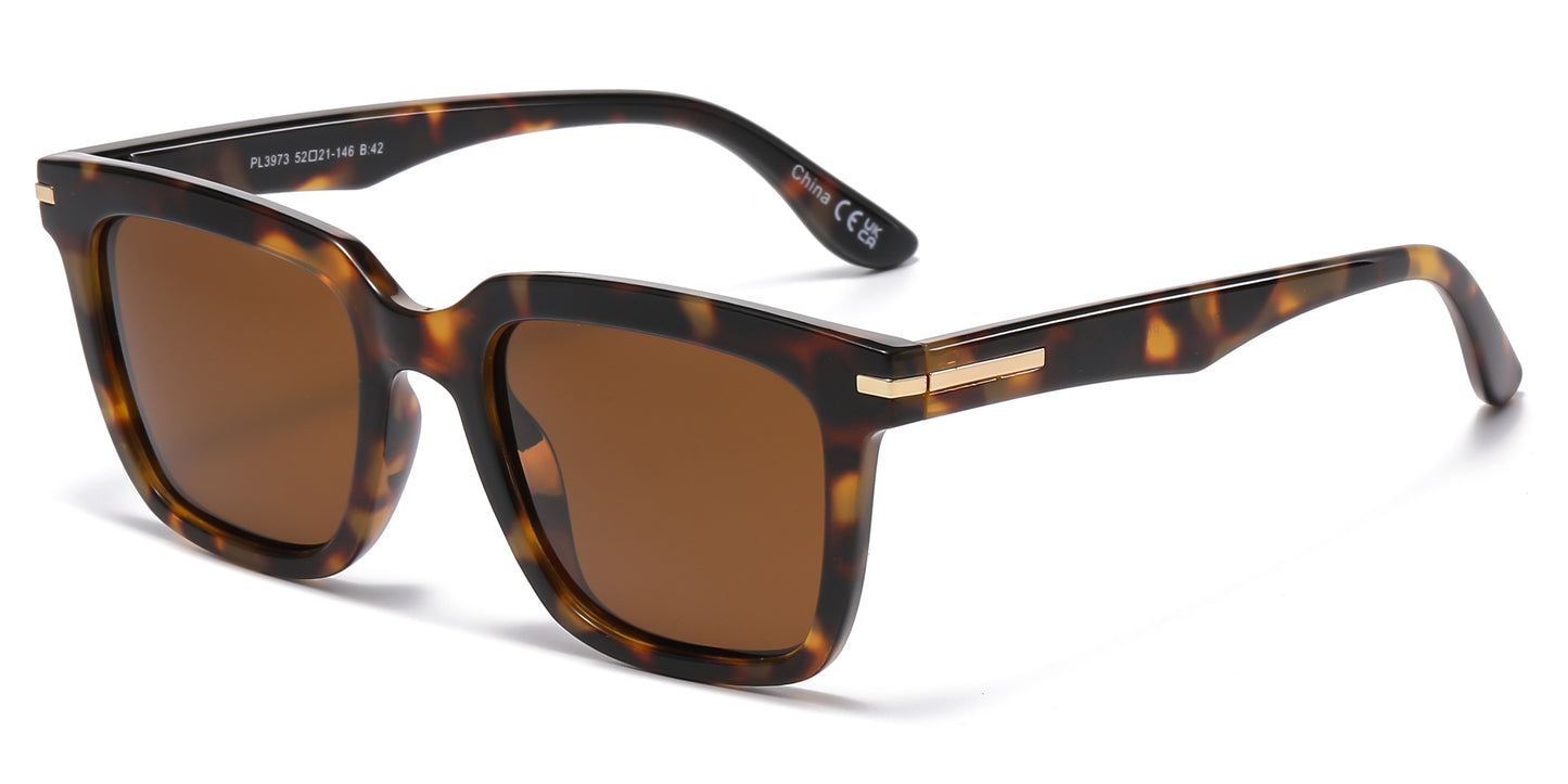PL 3973 - Polarized Lens Plastic Sunglasses