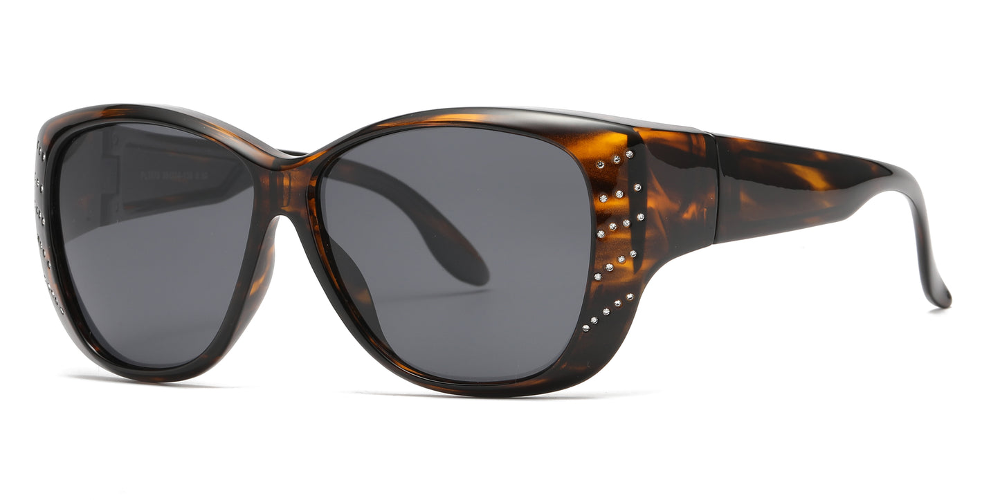 PL 3978 - Cover Over Polarized Plastic Sunglasses