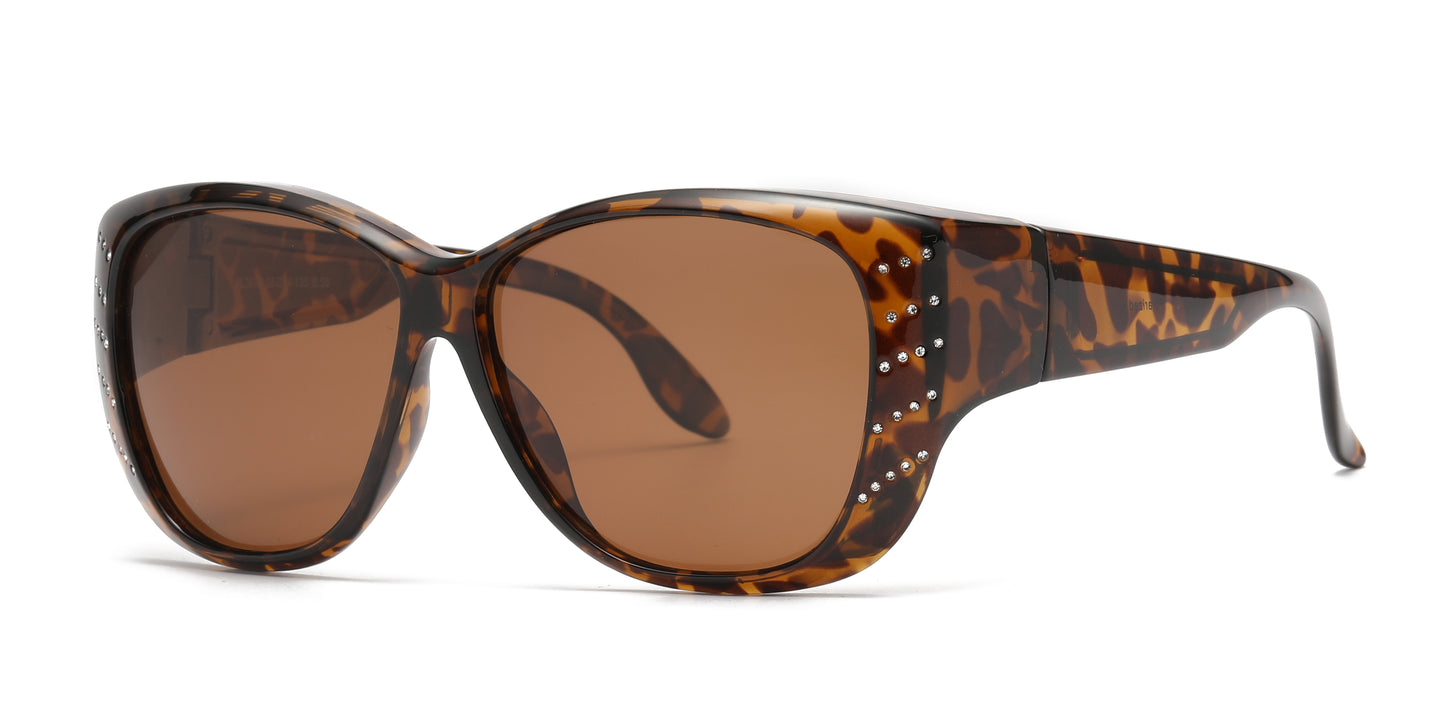 PL 3978 - Cover Over Polarized Plastic Sunglasses