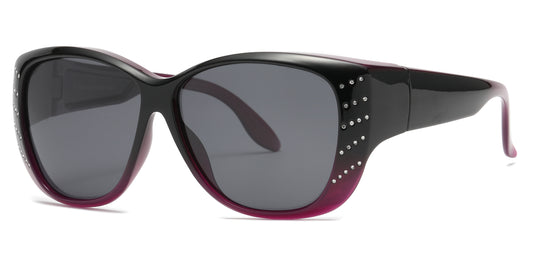 PL 3978 - Cover Over Polarized Plastic Sunglasses