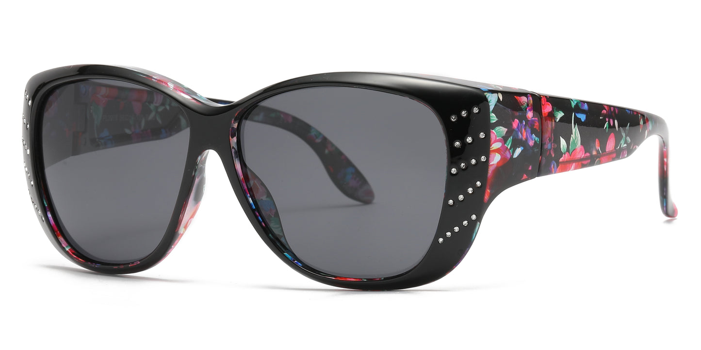 PL 3978 - Cover Over Polarized Plastic Sunglasses