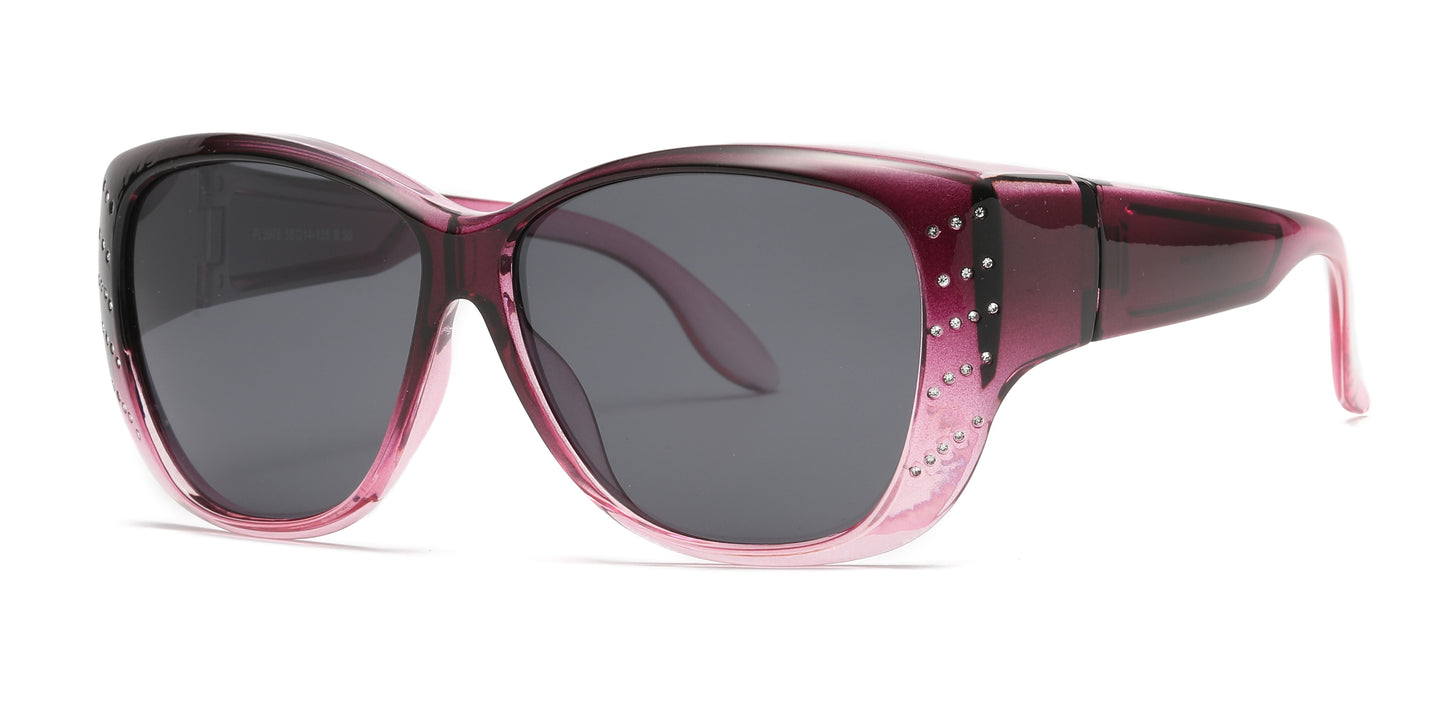 PL 3978 - Cover Over Polarized Plastic Sunglasses