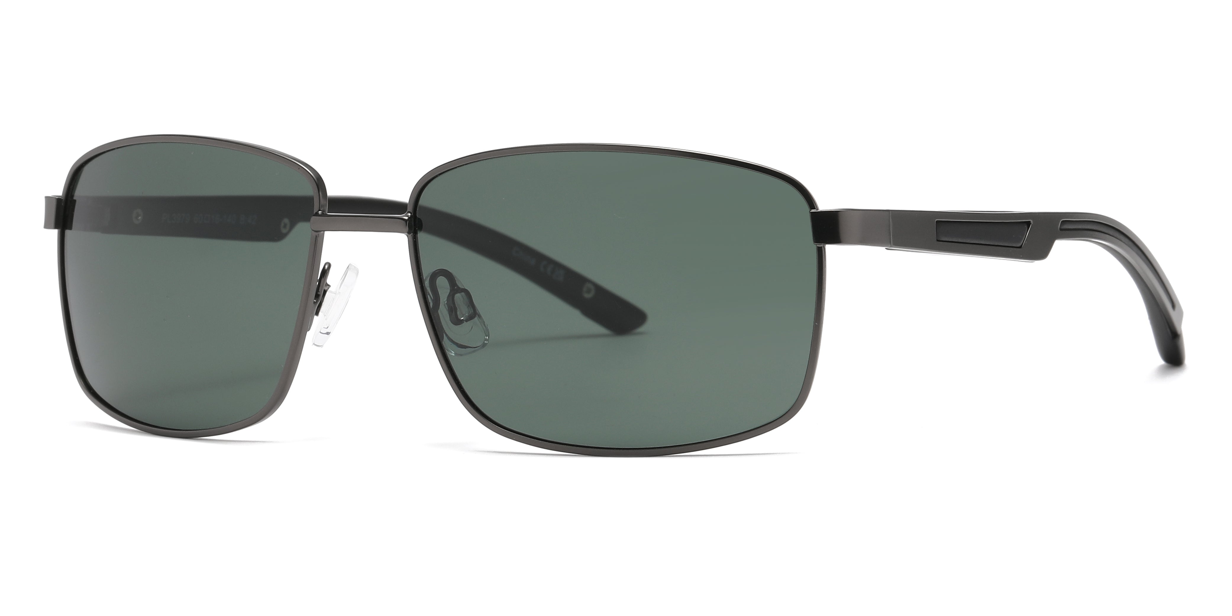 PL 3979 - Polarized Men Rectangular Metal Sunglasses – Dynasol Eyewear