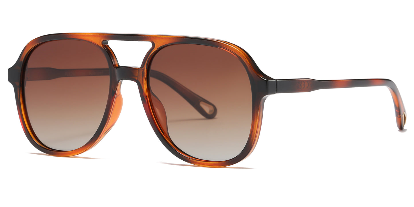 PL 5234 - Polarized Plastic Flat Top Sunglasses