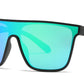 PL 5316 - Polarized One Piece Lens Flat Top Plastic Sunglasses