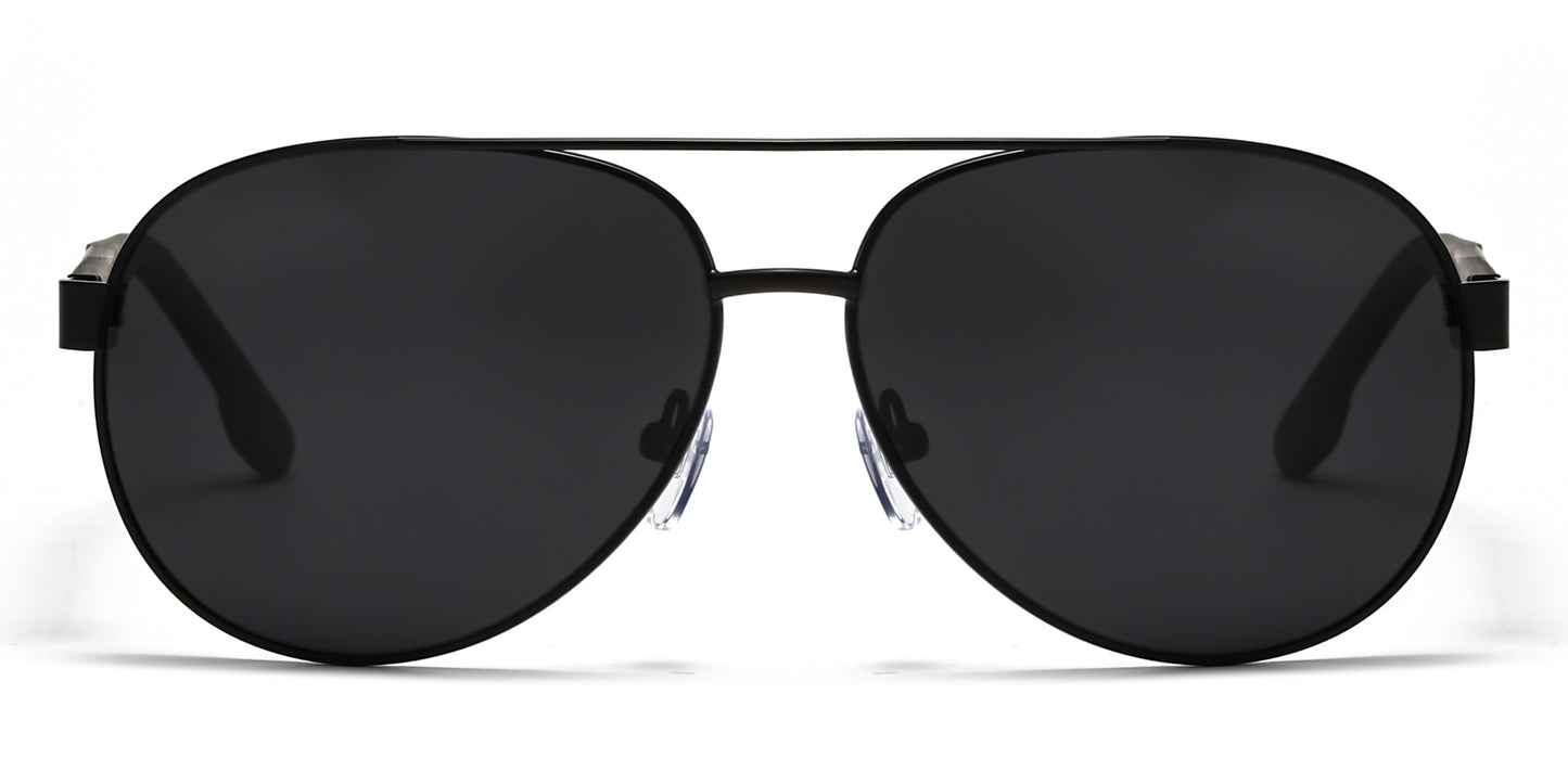 PL 5317 - Polarized Metal Oval Shaped Sunglasses