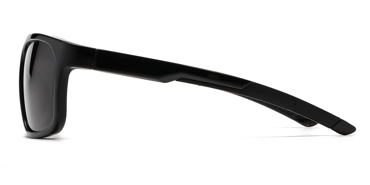 PL 6836 - Polarized Classic Sport with Color Mirror Lens Plastic Sunglasses