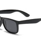 PL 7619 Shinny Black - Classic Square Sport Plastic Polarized Sunglasses (12 Pcs of the same color)
