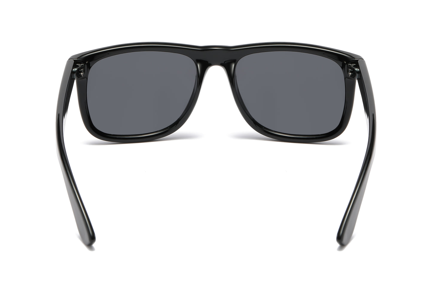 PL 7619 Shinny Black - Classic Square Sport Plastic Polarized Sunglasses (12 Pcs of the same color)