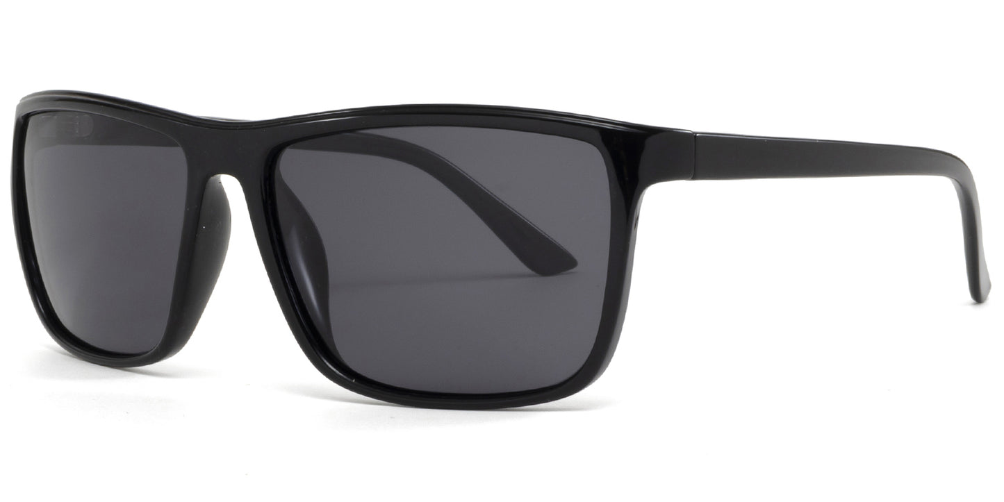 PL 9036 - Polarized Rectangular Plastic Sunglasses