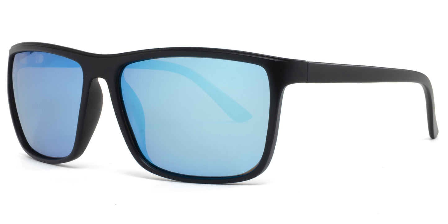 PL 9036 - Polarized Rectangular Plastic Sunglasses
