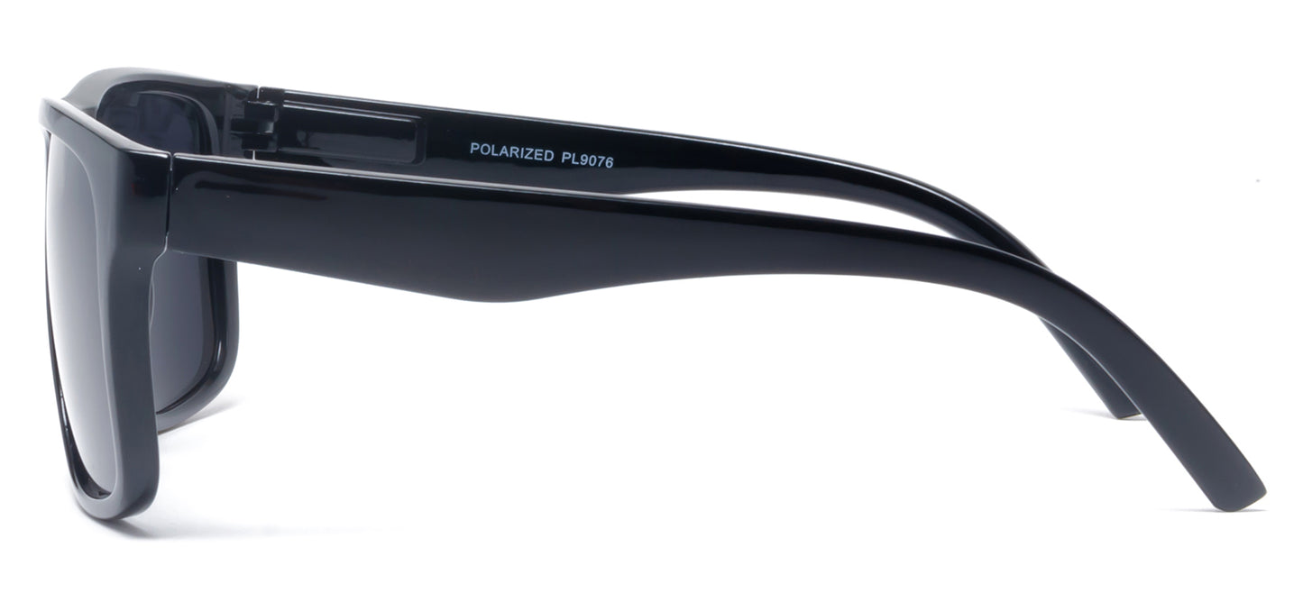 PL 9076 - Classic Sport with Color Mirror Lens Plastic Sunglasses