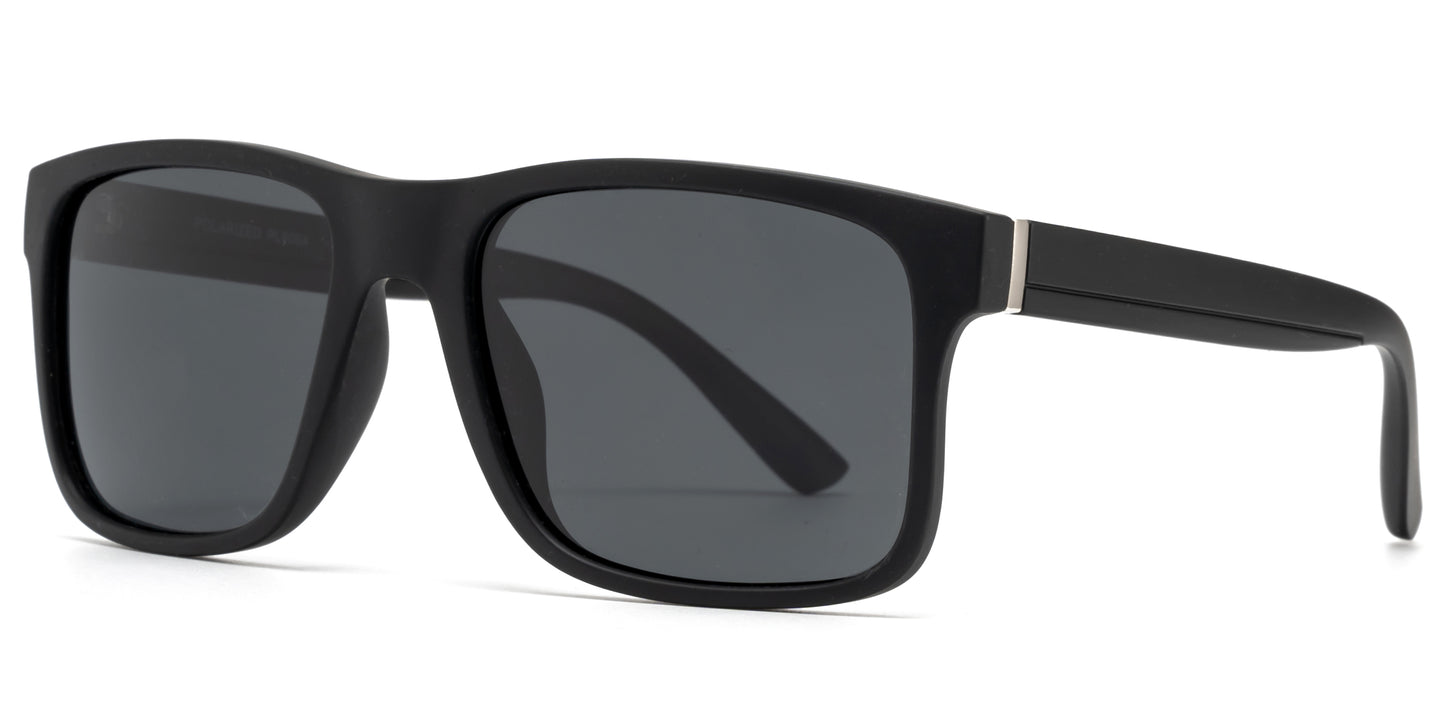 PL 9084 - Rectangular Men Plastic Polarized Sunglasses