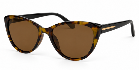 PL 3982 - Polarized Fashion Plastic Cat Eye Sunglasses