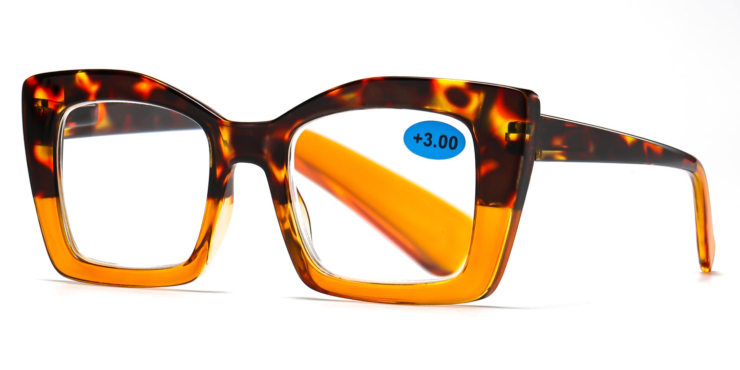 RS 1066 - Large Rectangular Plastic Reading Glasses