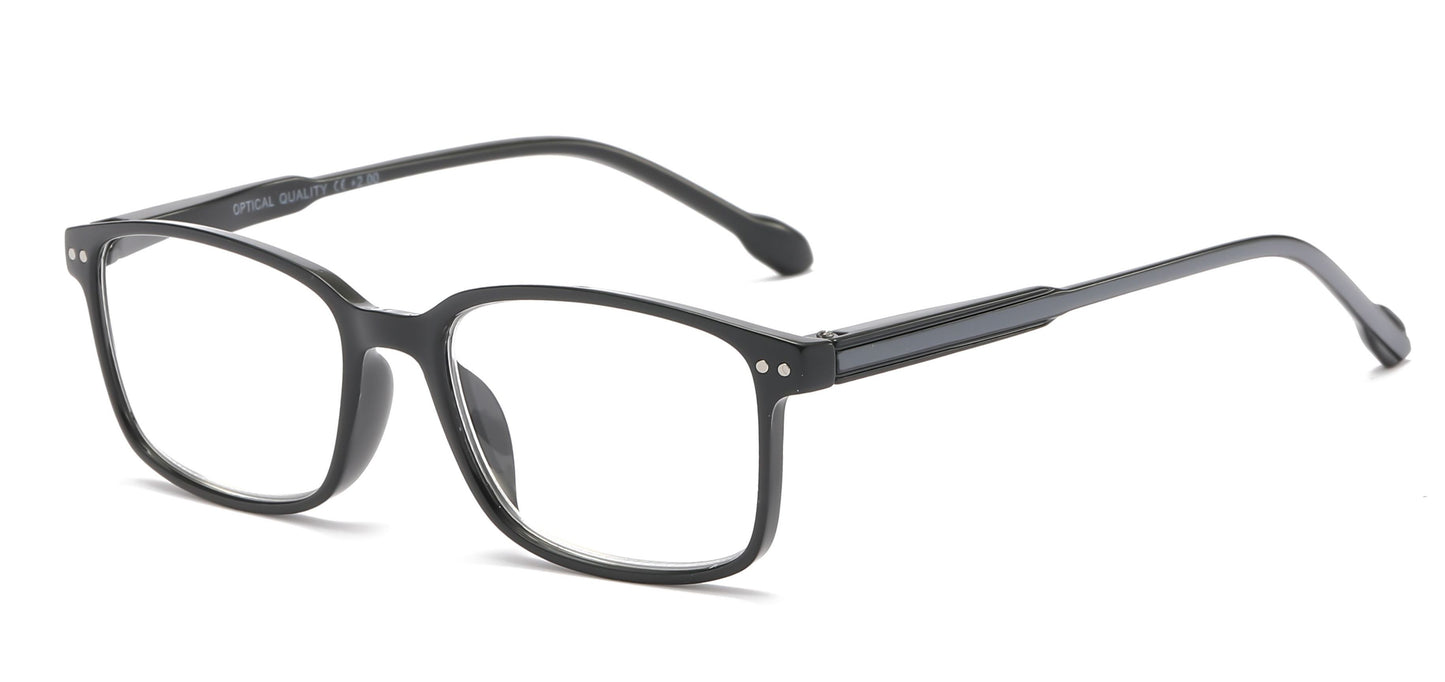 RS 1231 - Wide Rectangular Plastic Reading Glasses