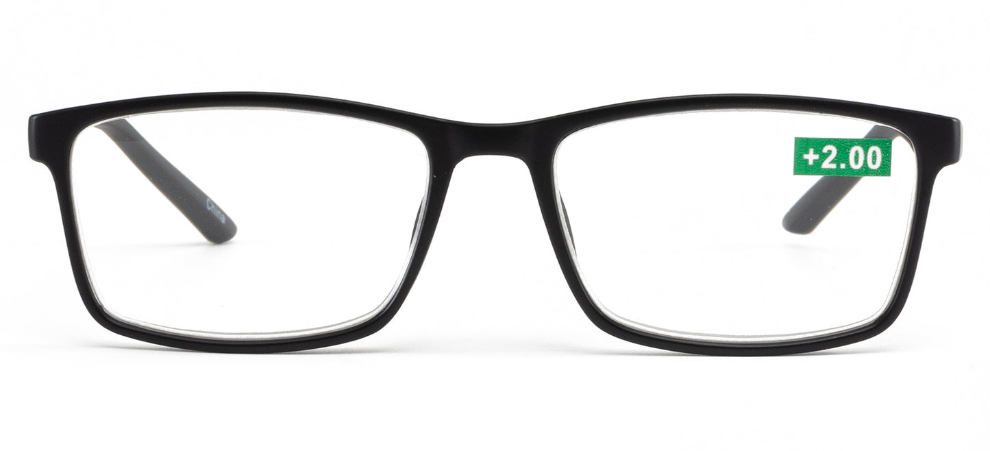 RS 1253 - Plastic Rectangular Reading Glasses