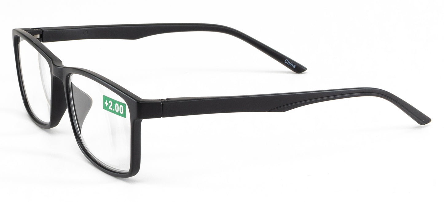 RS 1253 - Plastic Rectangular Reading Glasses