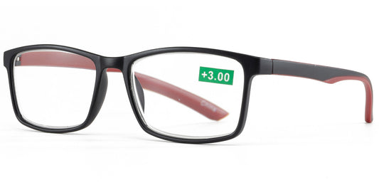 RS 1253 - Plastic Rectangular Reading Glasses