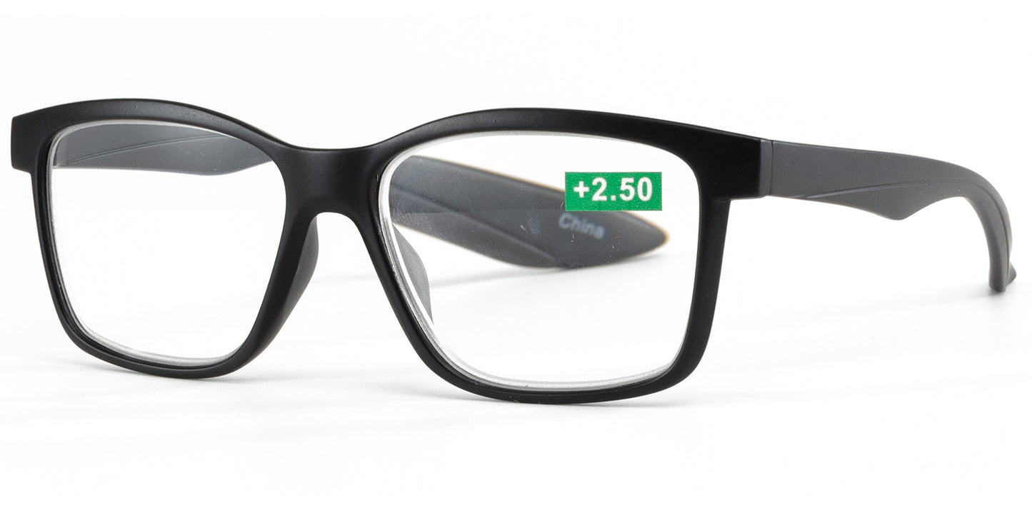 RS 1254 - Plastic Rectangular Reading Glasses