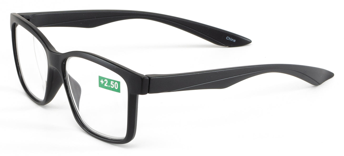 RS 1254 - Plastic Rectangular Reading Glasses