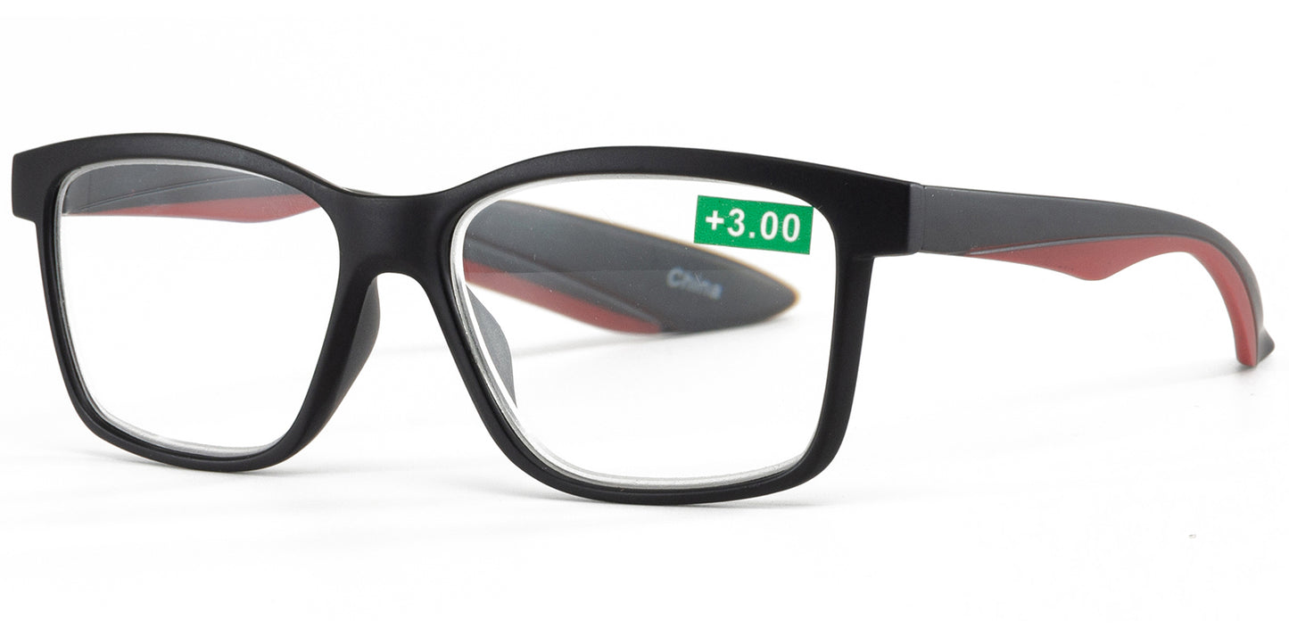RS 1254 - Plastic Rectangular Reading Glasses