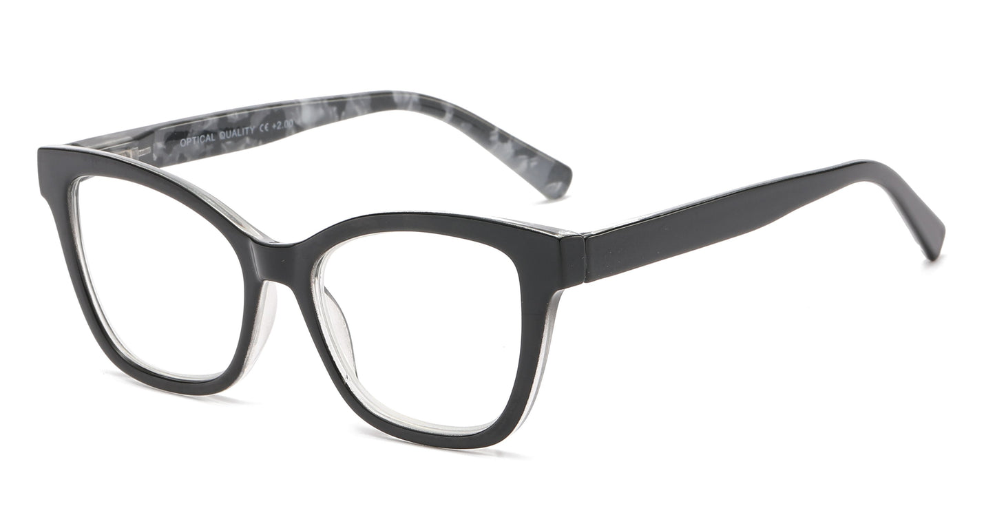 RS 1258 - Women Plastic Cat Eye Reading Glasses