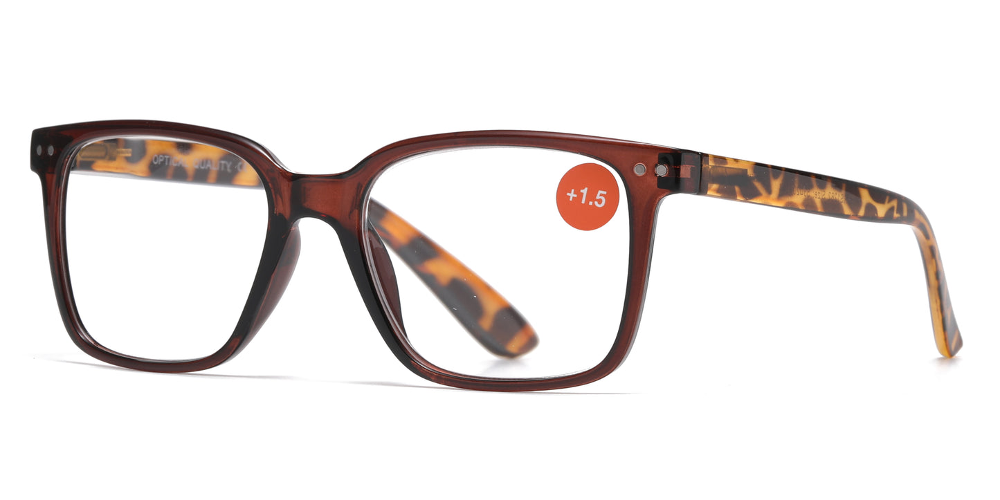 RS 1282 - Square Plastic Reading Glasses