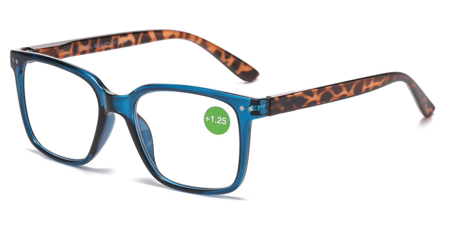 RS 1282 - Square Plastic Reading Glasses