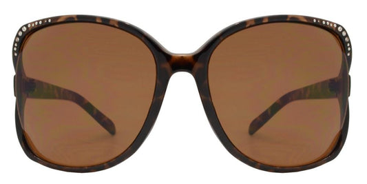 Wholesale - 4319 - Women's Butterfly Sunglasses with Cut Out Temple and Rhinestones - Dynasol Eyewear
