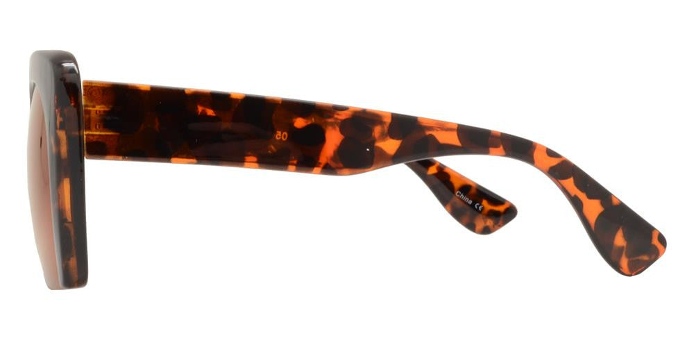 Wholesale - 7005 RVC - Semi-Rimless Square Color Mirror Lens Fashion Sunglasses - Dynasol Eyewear