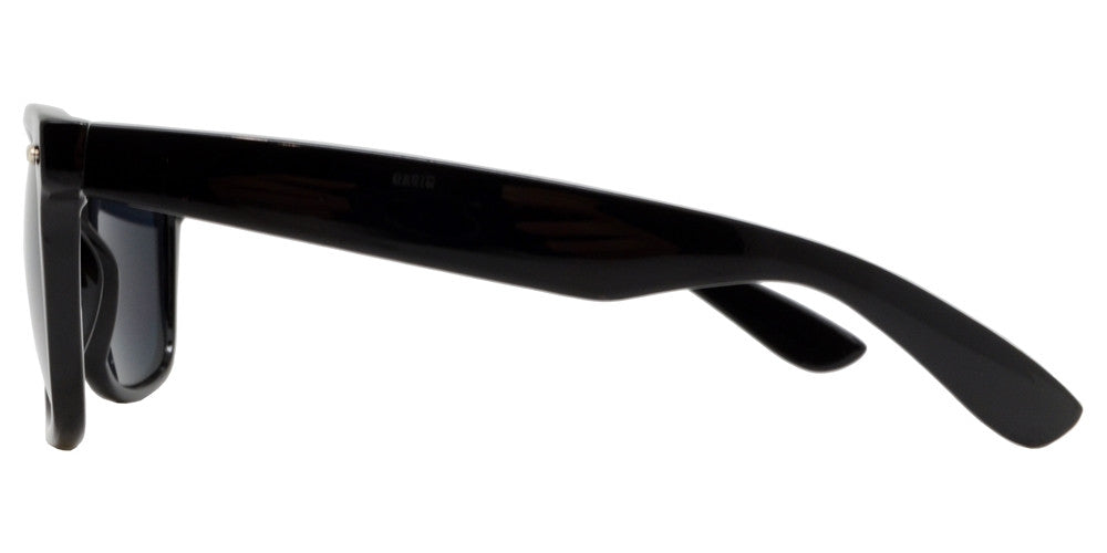 Wholesale - 7110 Black SD - Classic Horn Rimmed Super Dark Lens Black Plastic Sunglasses - Dynasol Eyewear