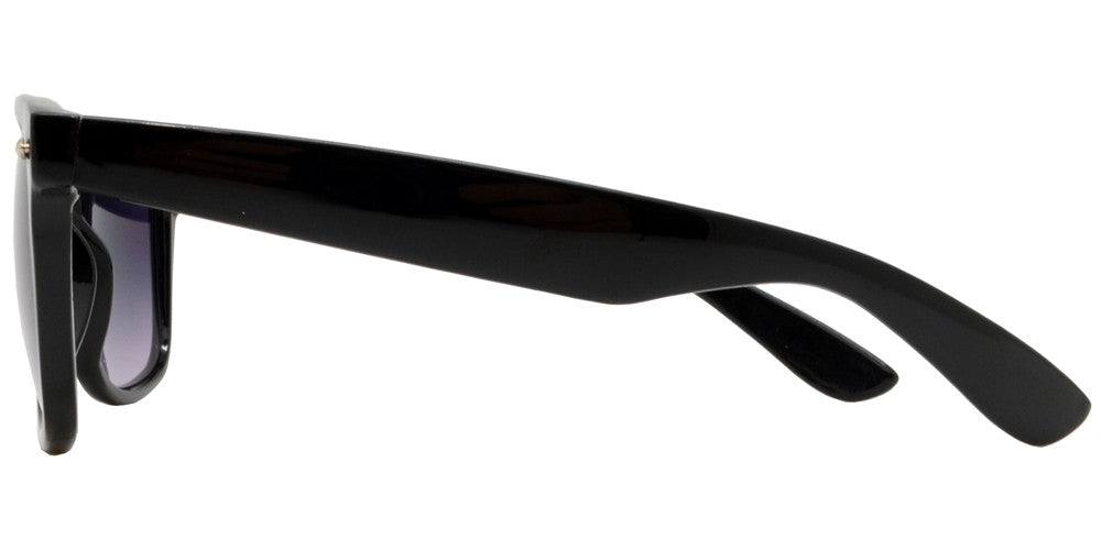 Wholesale - 7110 Black - Classic Horn Rimmed Black Plastic Sunglasses - Dynasol Eyewear
