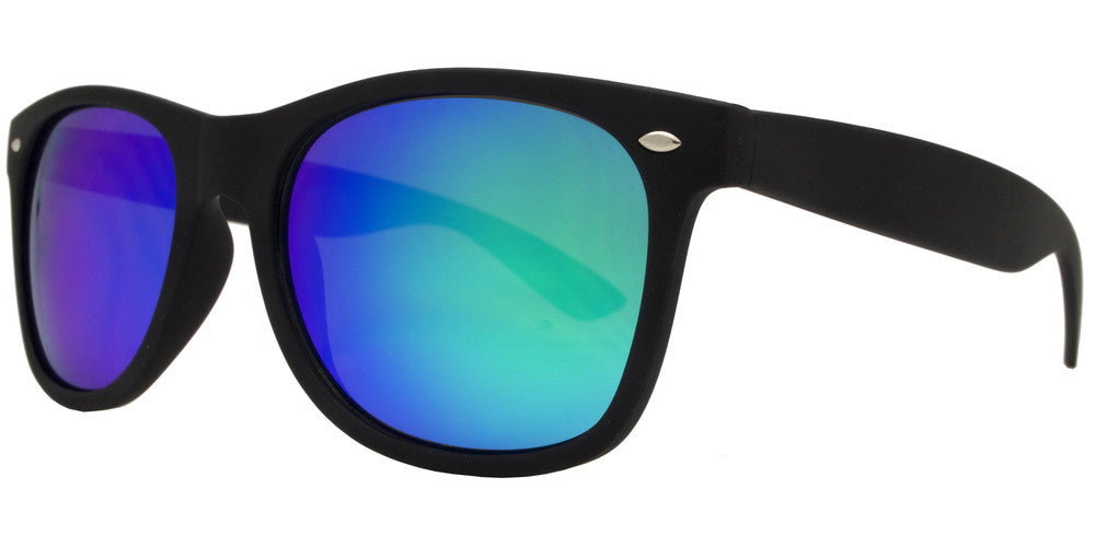 Wholesale - 7110 Black Spectrum - Classic Horn Rimmed Color Spectrum Lens Plastic Sunglasses - Dynasol Eyewear