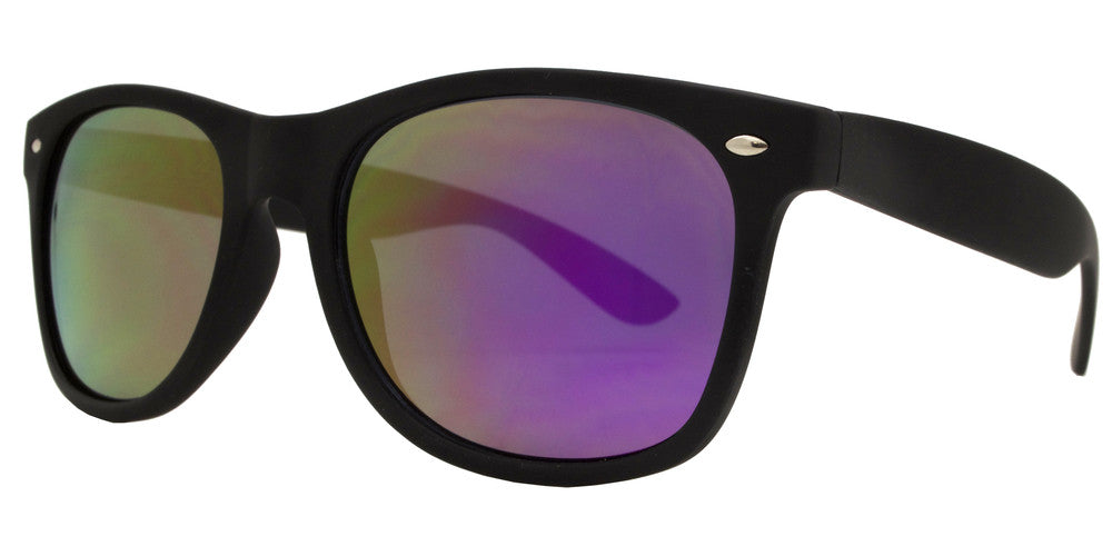 Wholesale - 7110 Black Spectrum - Classic Horn Rimmed Color Spectrum Lens Plastic Sunglasses - Dynasol Eyewear