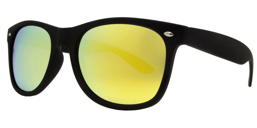 Wholesale - 7110 Black Spectrum - Classic Horn Rimmed Color Spectrum Lens Plastic Sunglasses - Dynasol Eyewear