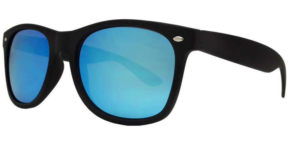 Wholesale - 7110 Black Spectrum - Classic Horn Rimmed Color Spectrum Lens Plastic Sunglasses - Dynasol Eyewear