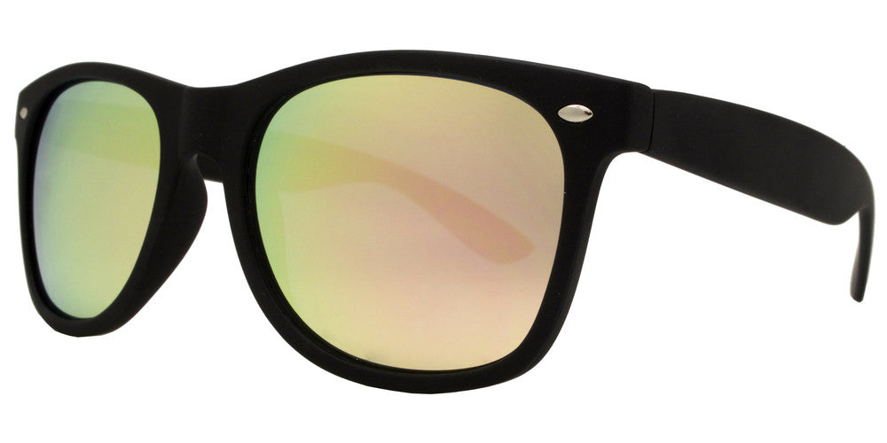 Wholesale - 7110 Black Spectrum - Classic Horn Rimmed Color Spectrum Lens Plastic Sunglasses - Dynasol Eyewear