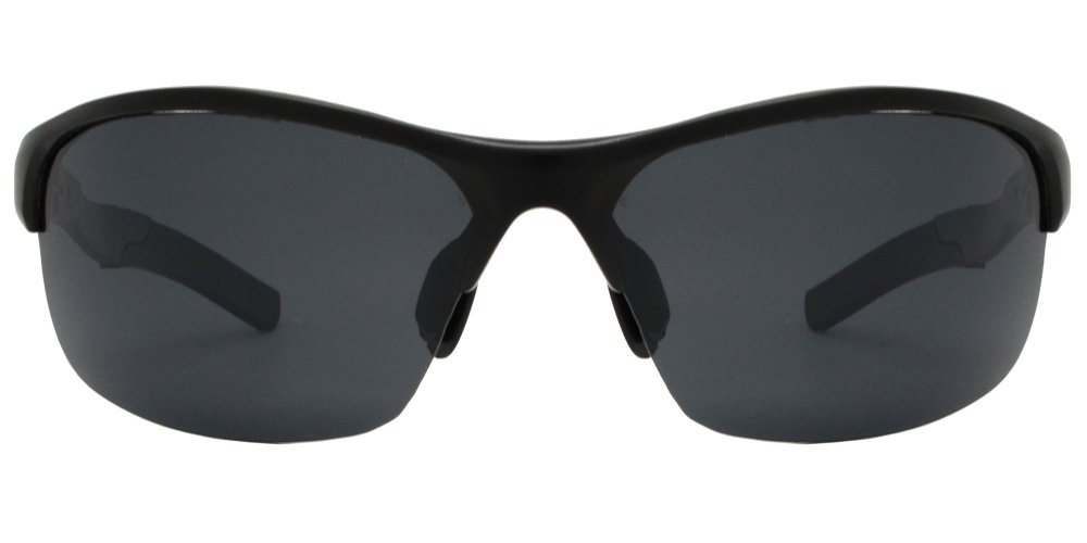 XD PL 384 - Polarized Aluminum-Magnesium Alloy Full Frame Rectangular Semi Rimless Sunglasses