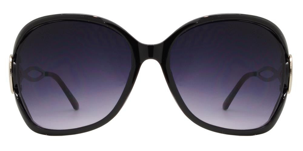 Wholesale - 7567 - Butterfly Sunglasses with Metal Loop Cut Out Temple - Dynasol Eyewear