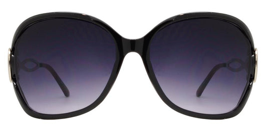 Wholesale - 7567 - Butterfly Sunglasses with Metal Loop Cut Out Temple - Dynasol Eyewear