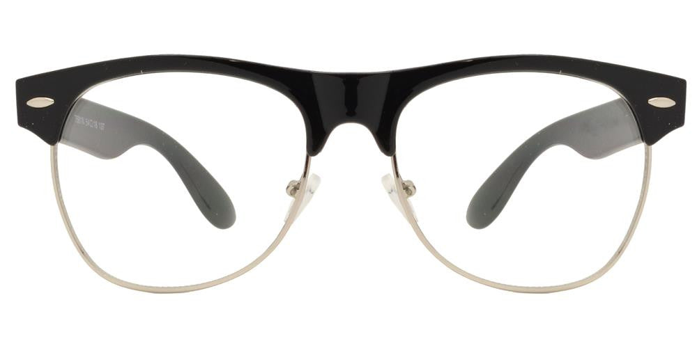 Wholesale - 7581 N - Retro Horn Rimmed Sunglasses with Clear Lens - Dynasol Eyewear